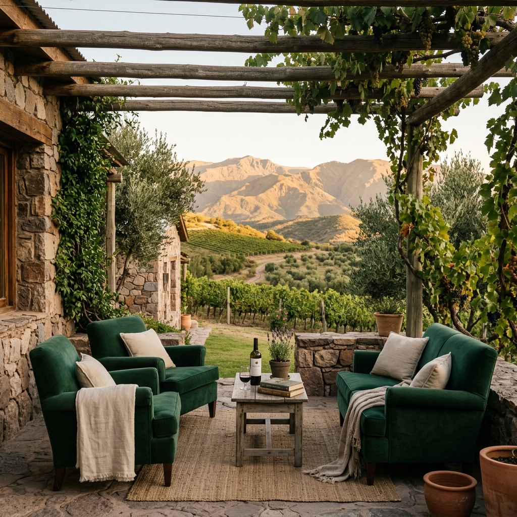 A quiet vineyard terrace in the Córdoba hills