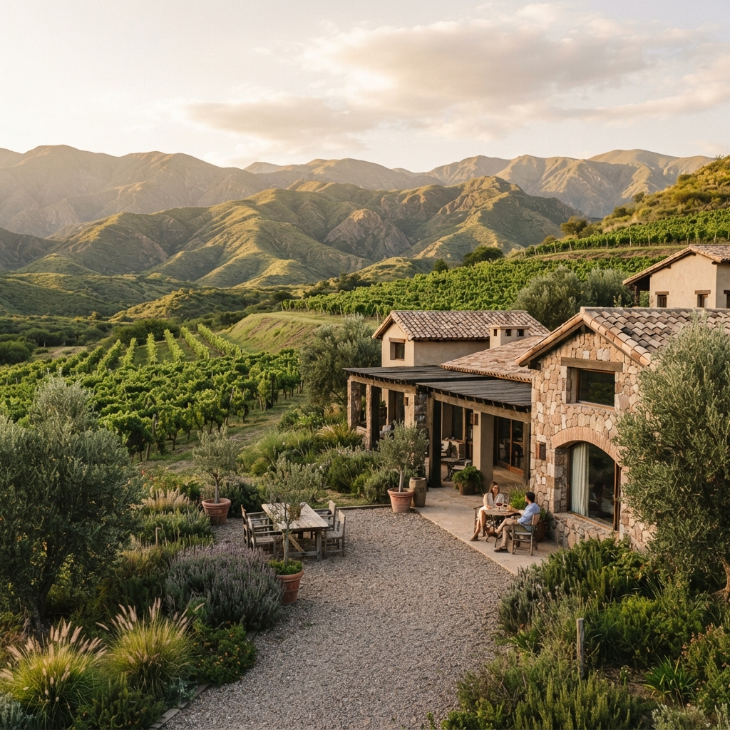Vineyards, countryside and restorative calm